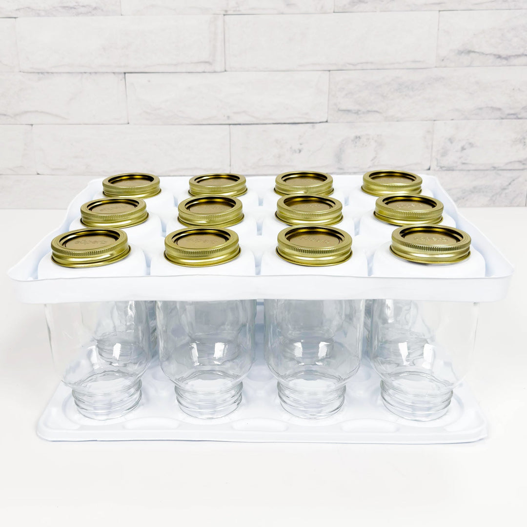 Regular Mouth Quart Canning Jars - 12 Pack - Includes Lids & BandsCanning JarsSuperbFood Storage