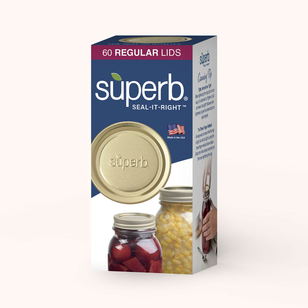 Regular Mouth Mason Jar Canning Lids - 60 PackCanning LidsSuperbFood Storage