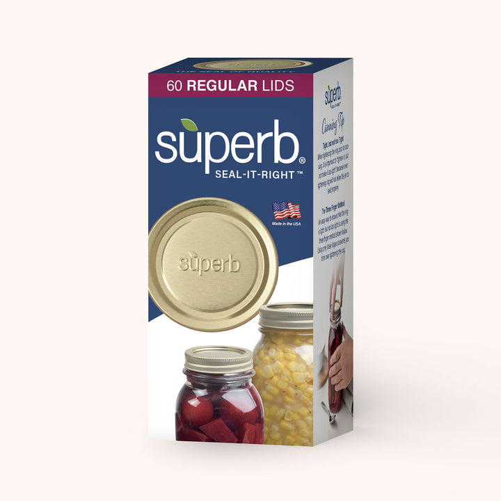 Regular Mouth Mason Jar Canning Lids - 60 PackCanning LidsSuperbFood Storage